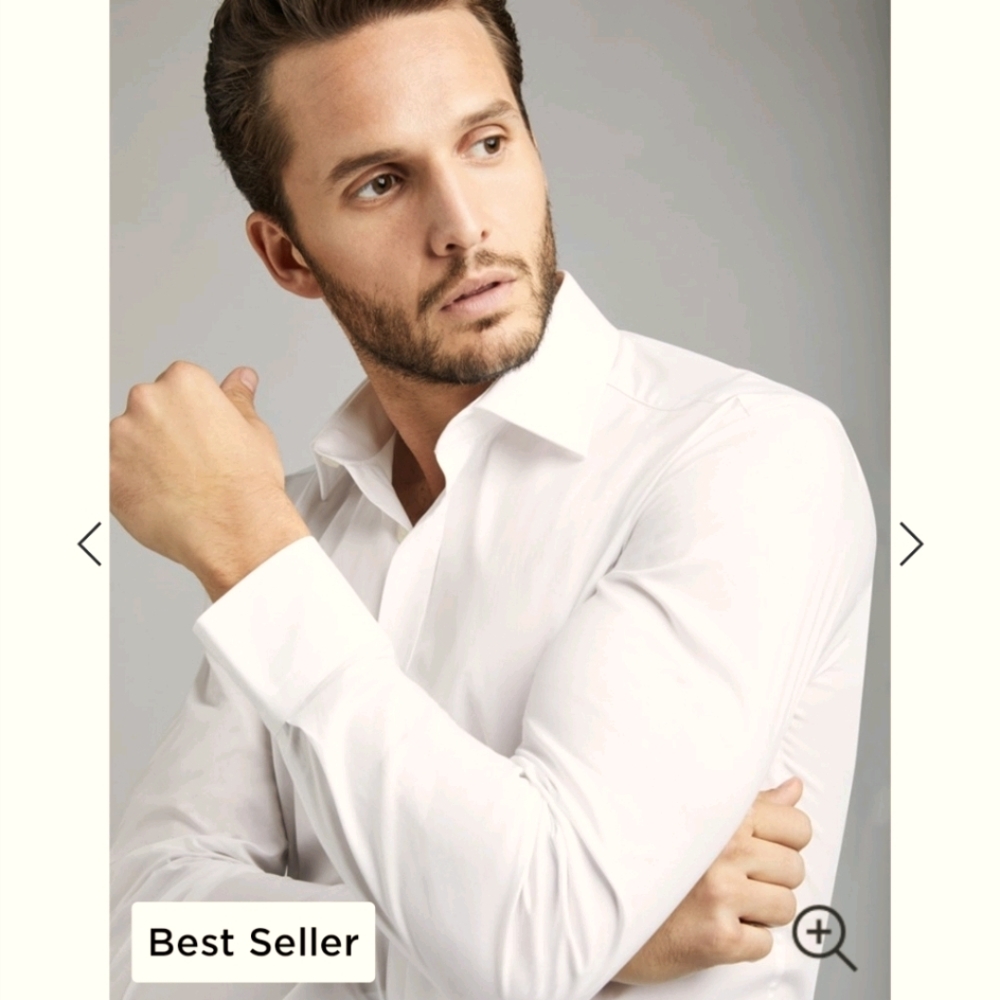 Bruer dress white shirt 40 15 3/4